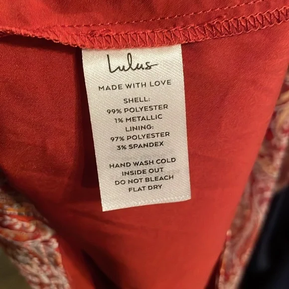 Lulus Paisley Long Sleeves Mini Cocktail Dress - Picture 11 of 13